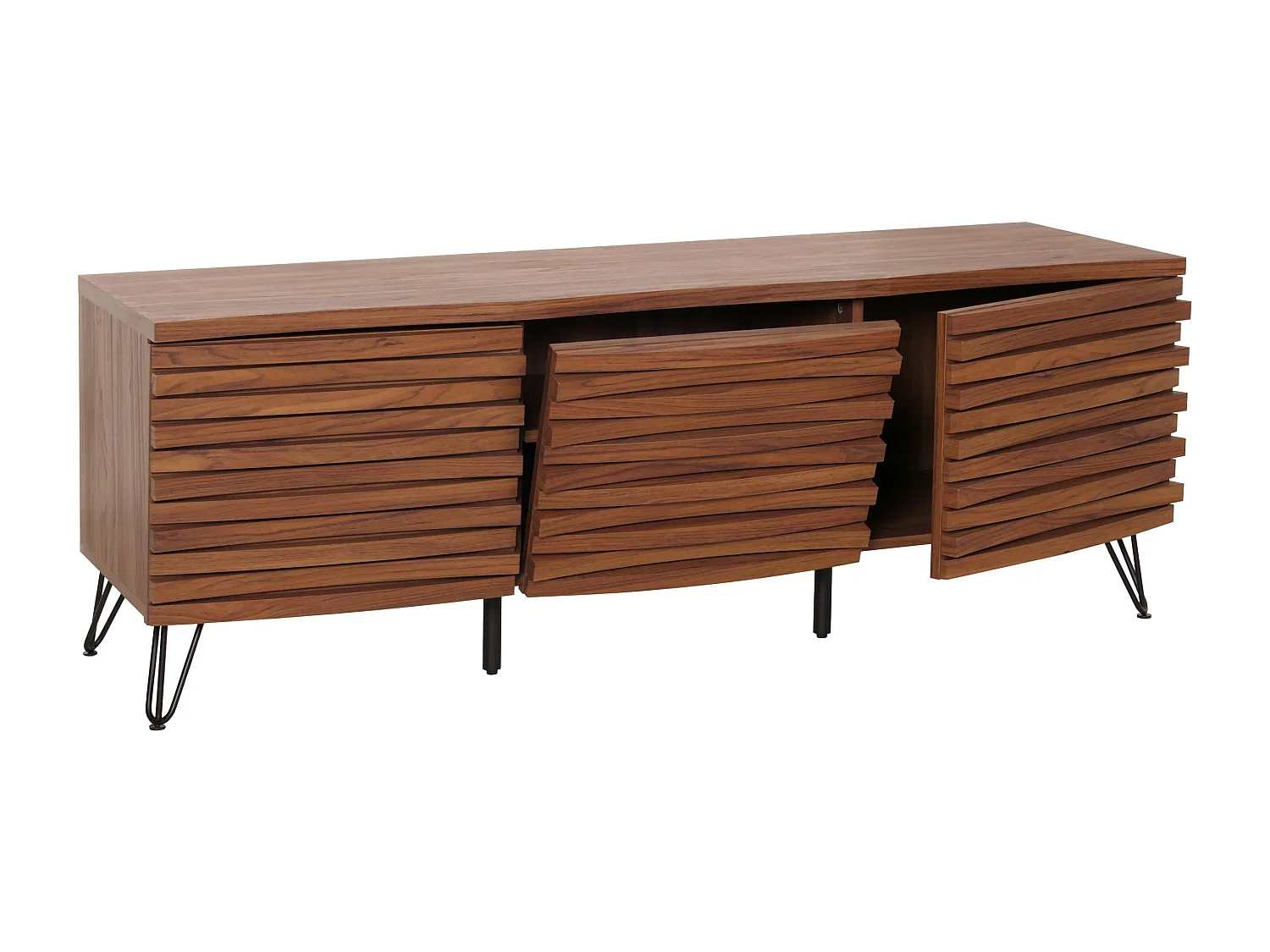 Meuble avec deux portes bois marron 142 x 44 x 52 cm 04_0007872