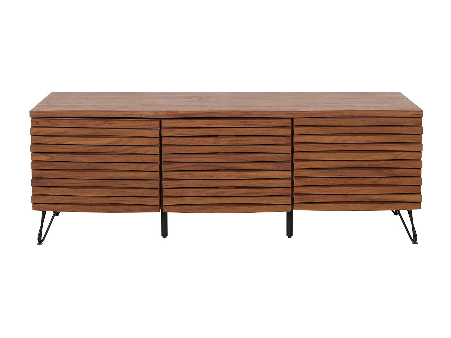 Meuble avec deux portes bois marron 142 x 44 x 52 cm 04_0007872