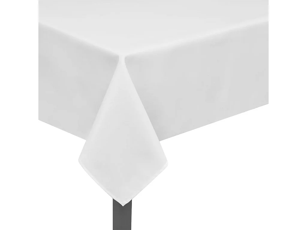 5 Nappes de table blanche 170 x 170 x 130 cm DEC022301