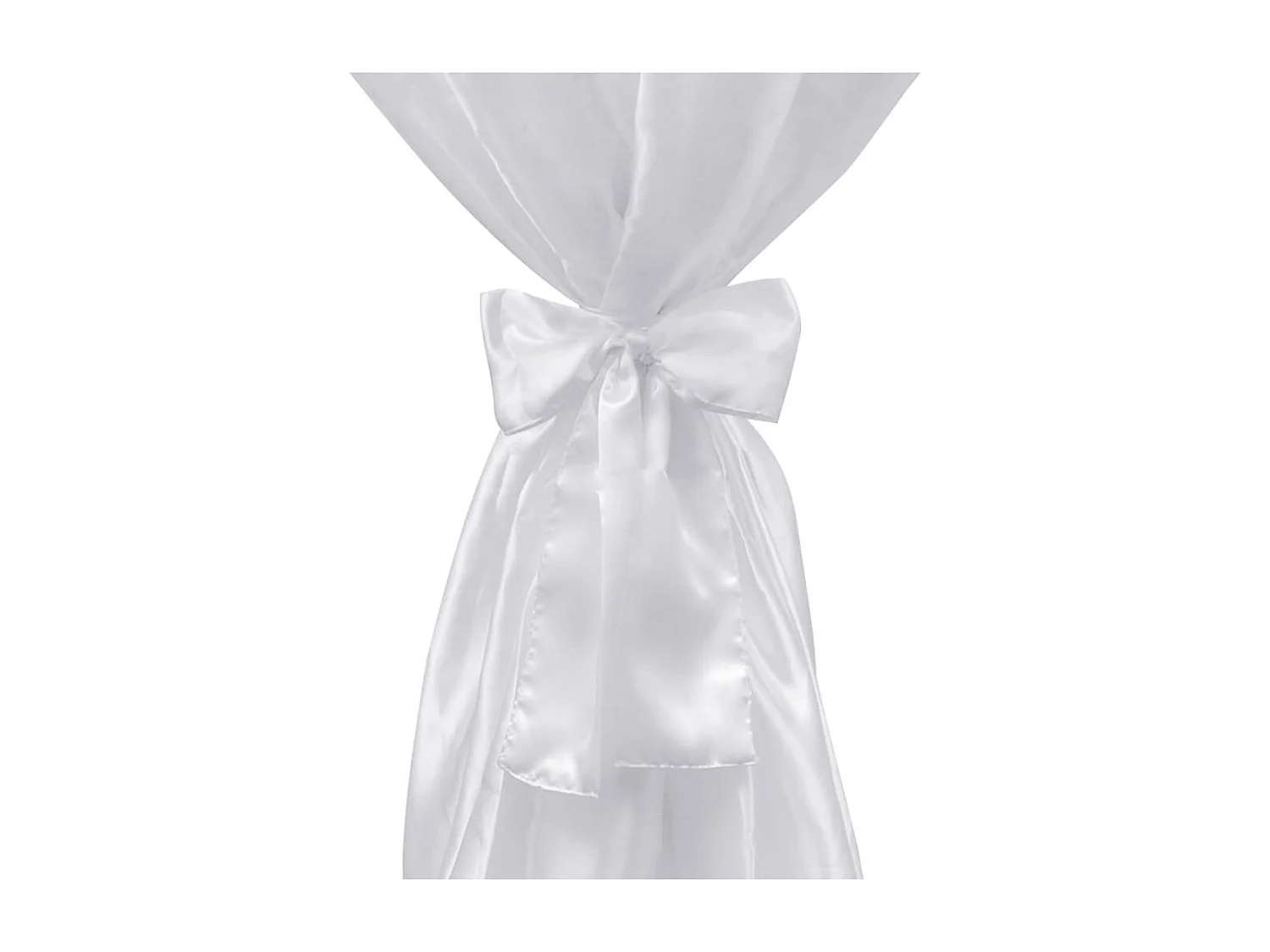 Housse de table blanche blanche 60 x 60 x 140 cm DEC022484