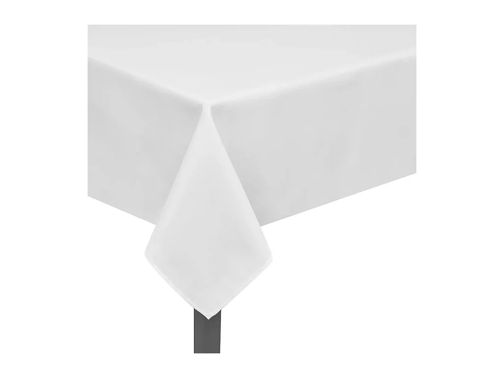 5 Nappes de table blanche 100 x 100 x 100 cm DEC022299