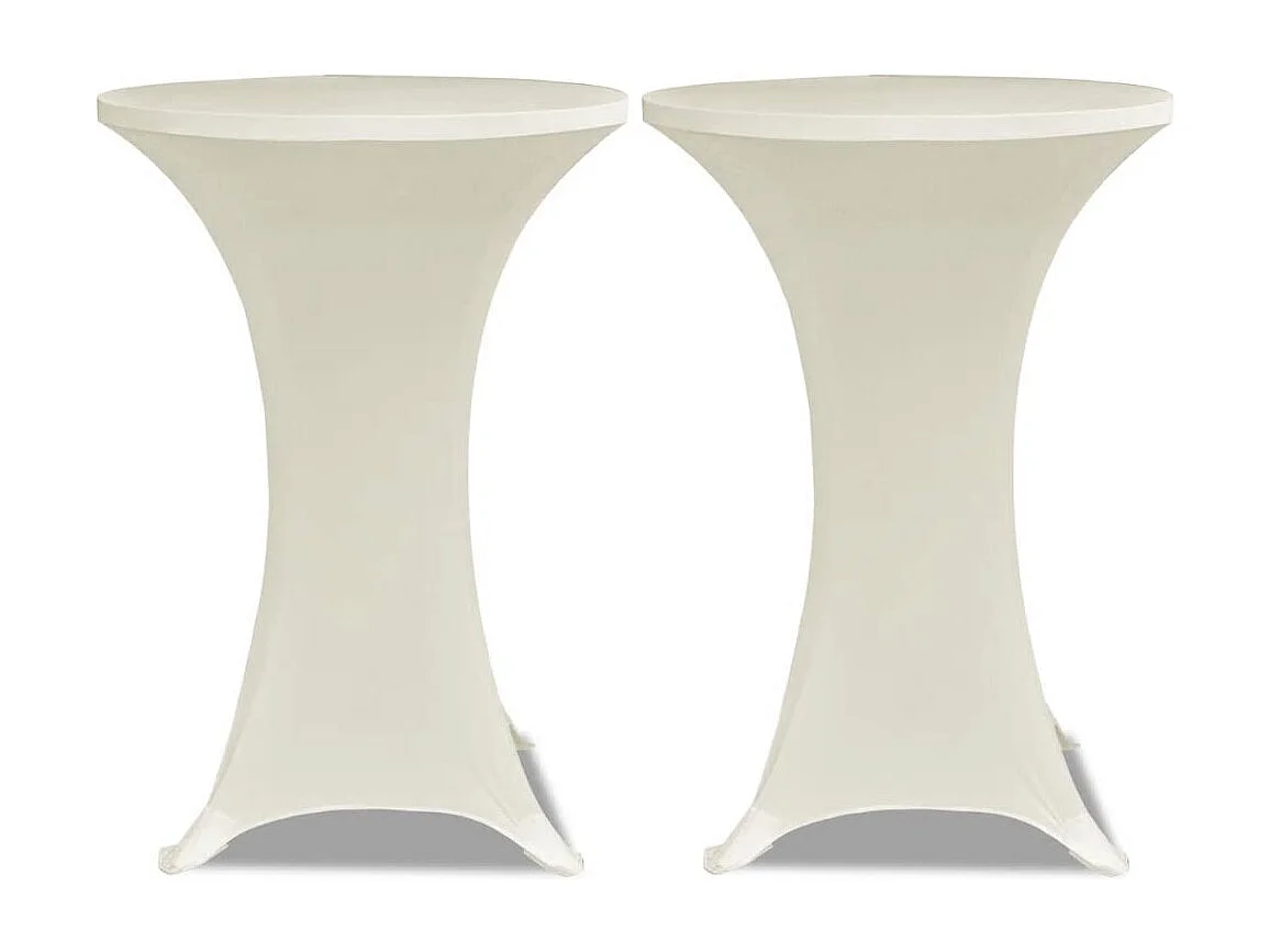 Housse de table Ø70cm crème 70 x 70 x 120 cm DEC022499