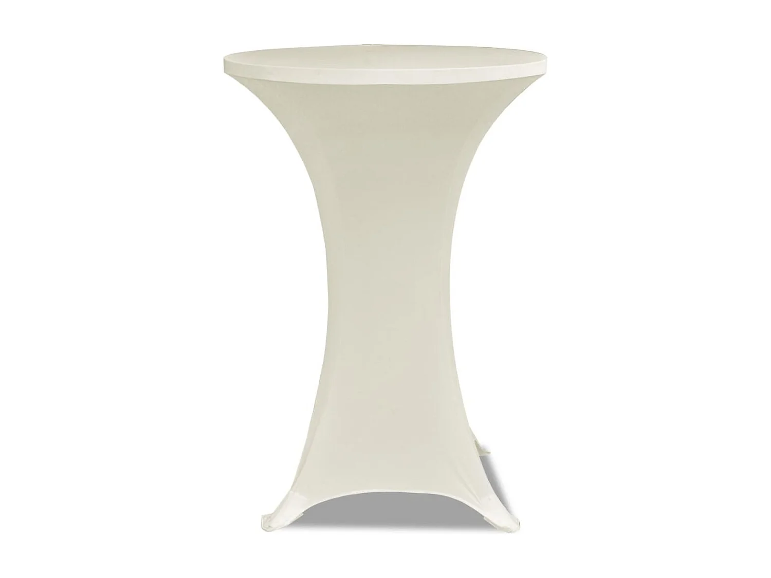 Housse de table Ø70cm crème 70 x 70 x 120 cm DEC022499