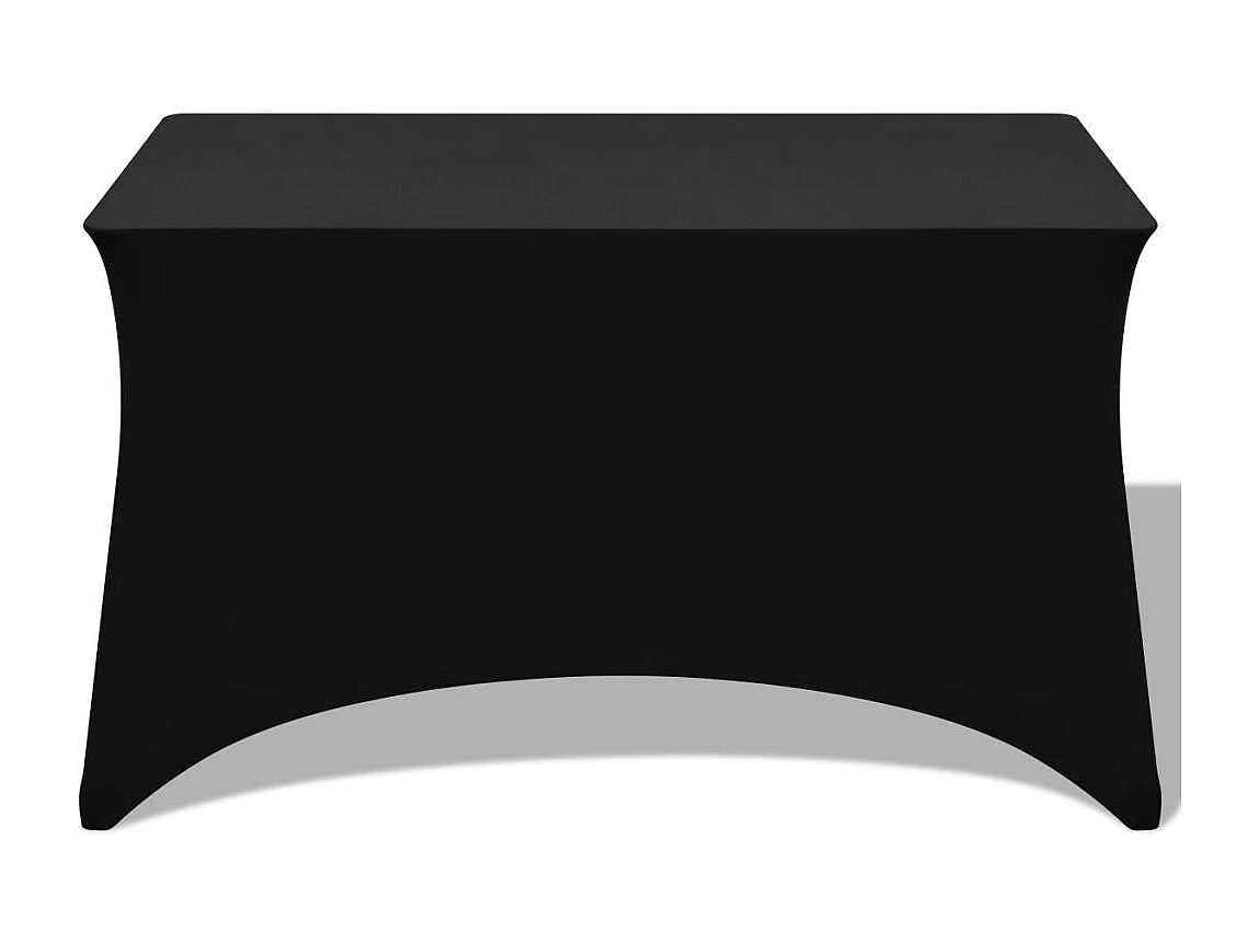 Housses extensibles pour table noire 243 x 76 x 74 cm DEC022432