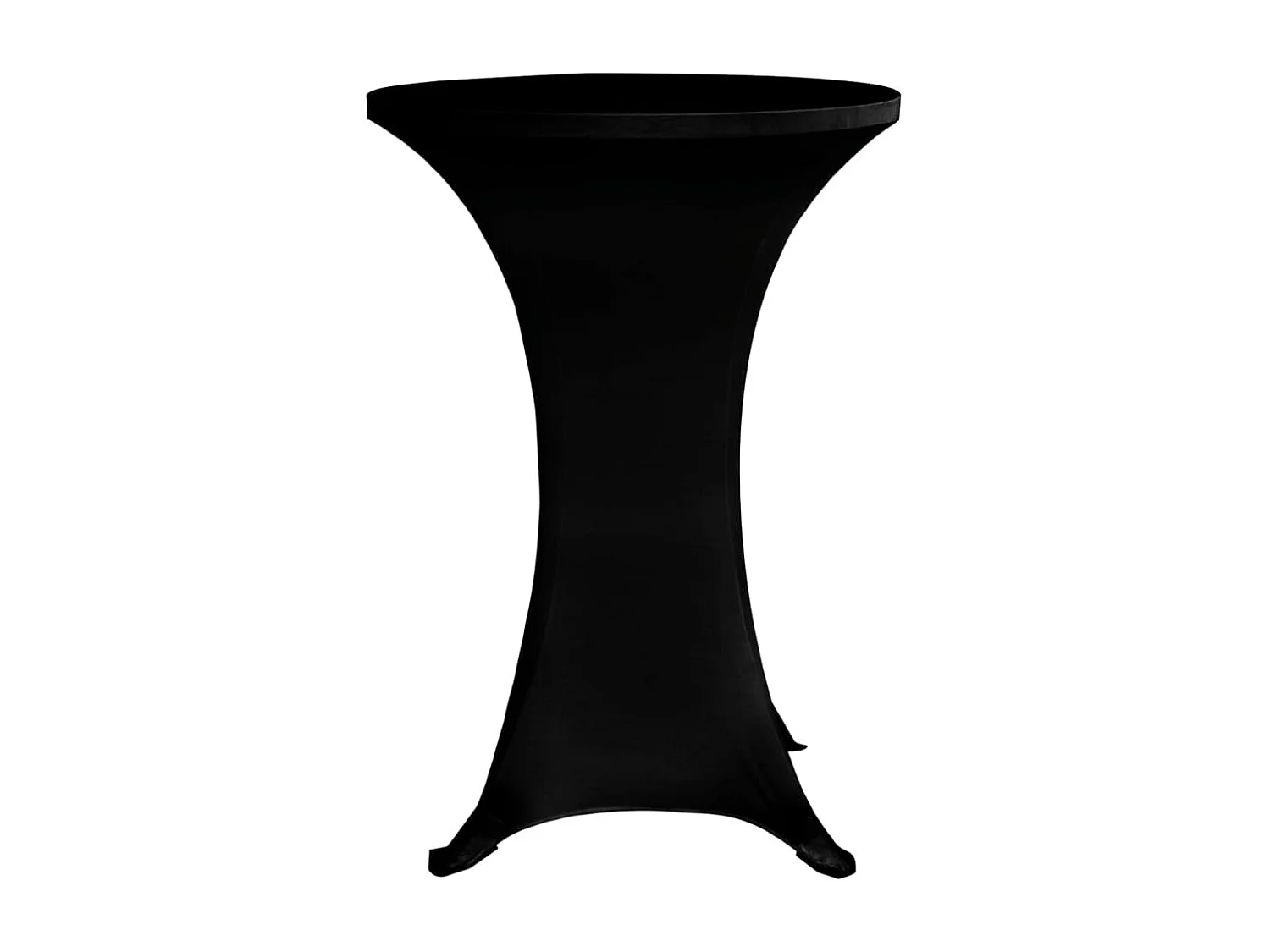 Housses élastiques de table noire 60 x 60 x 120 cm DEC022508