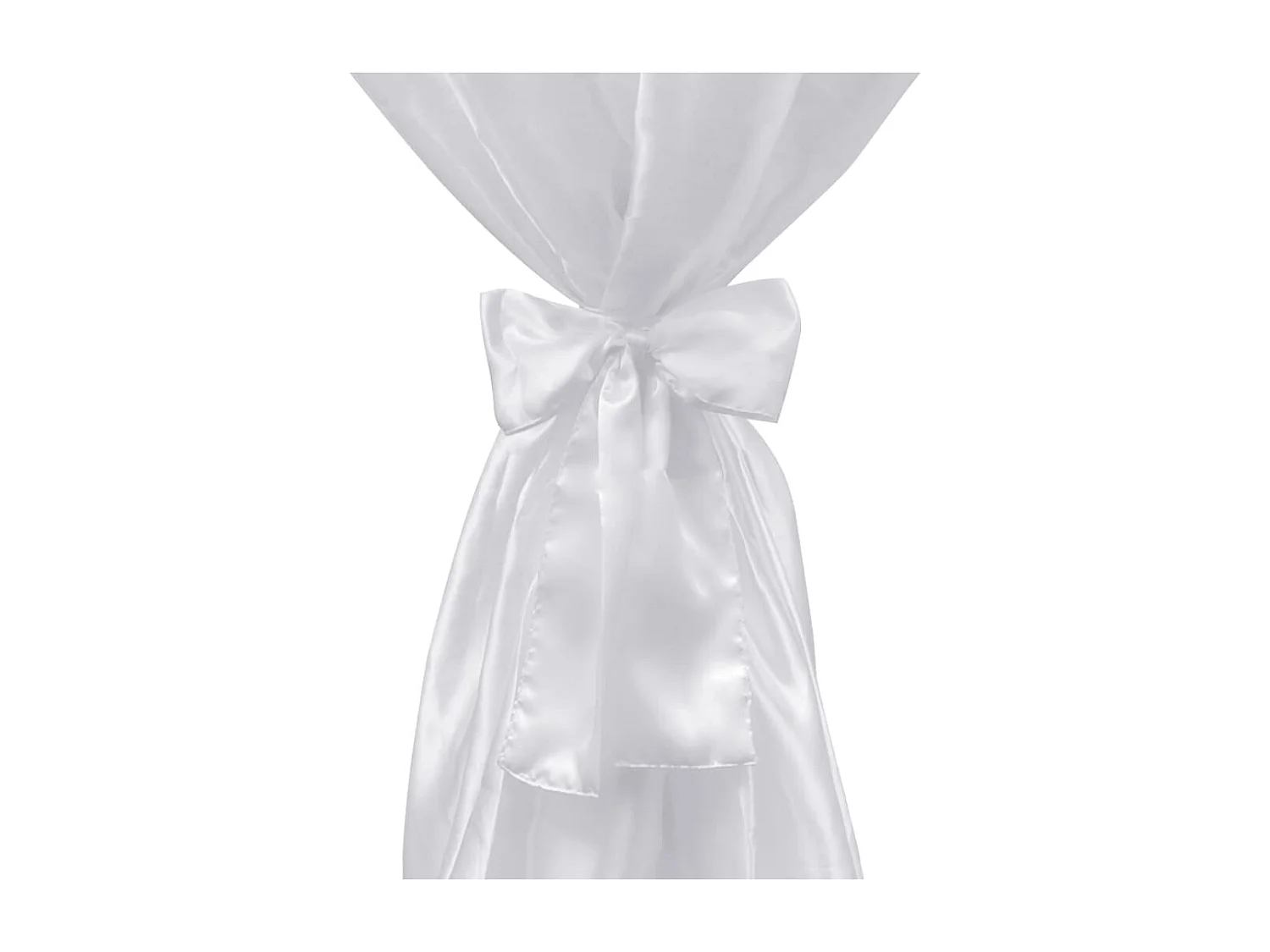 Housse de table blanche blanche 70 x 70 x 140 cm DEC022485