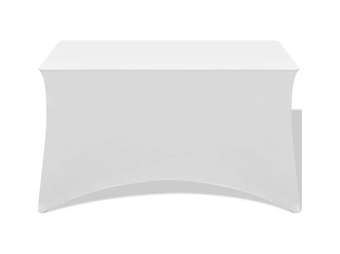 Housses extensibles pour table blanche 183 x 76 x 74 cm DEC022428