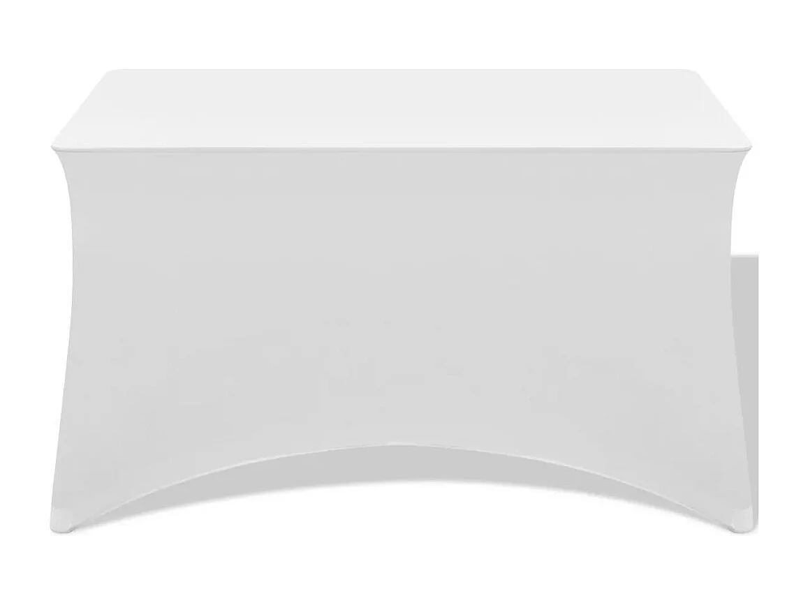 Housses extensibles pour table blanche 183 x 76 x 74 cm DEC022428