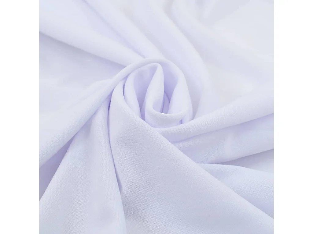 Nappes élastiques de table blanche 243 x 76 x 74 cm DEC022465