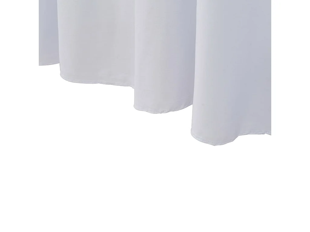 Nappes élastiques de table blanche 243 x 76 x 74 cm DEC022465
