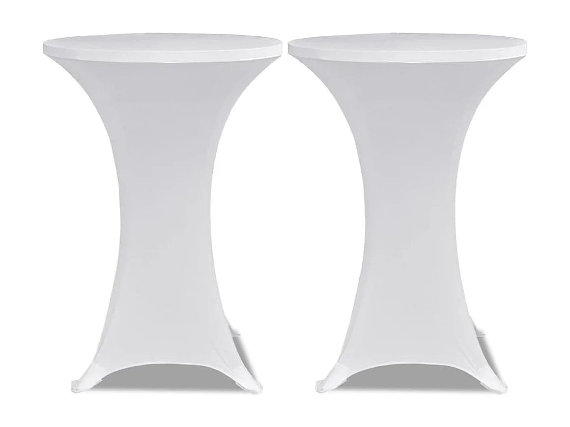 Housses élastiques de table blanche 70 x 70 x 120 cm DEC022506
