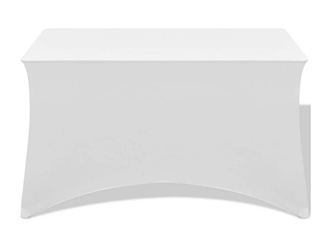 Housses extensibles pour table blanche 120 x 60.5 x 74 cm DEC022427