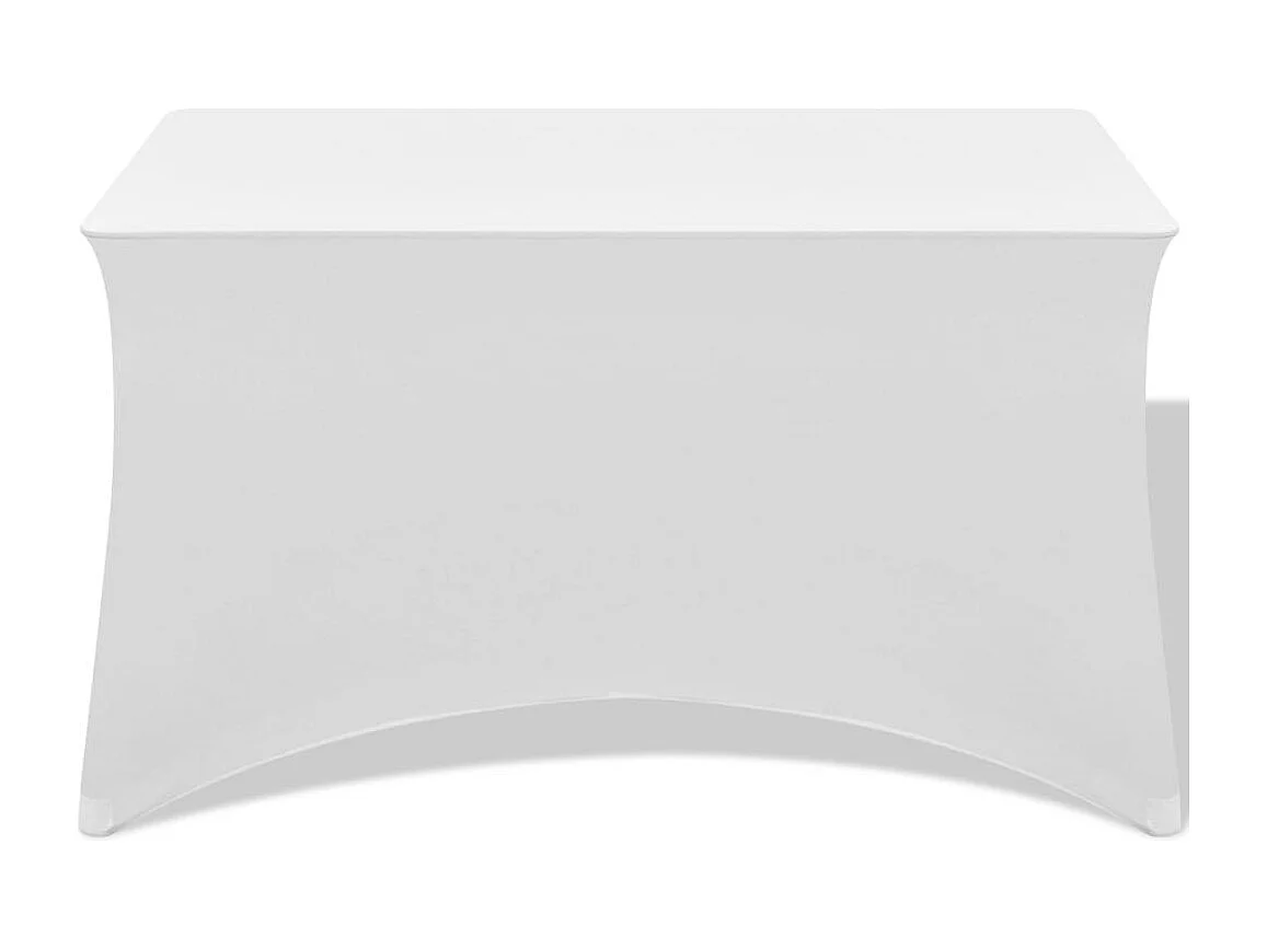 Housses extensibles pour table blanche 120 x 60.5 x 74 cm DEC022427