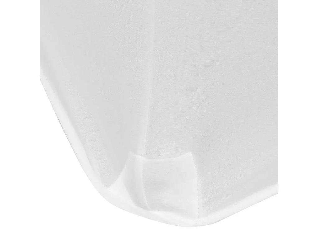 Housses extensibles pour table blanche 120 x 60.5 x 74 cm DEC022427