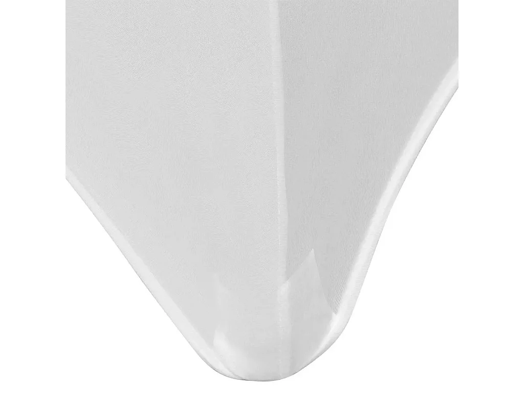 Housses extensibles pour table blanche 120 x 60.5 x 74 cm DEC022427