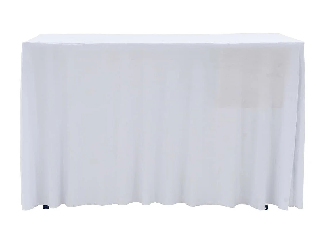 Nappes élastiques de table blanche 120 x 60.5 x 74 cm DEC022463
