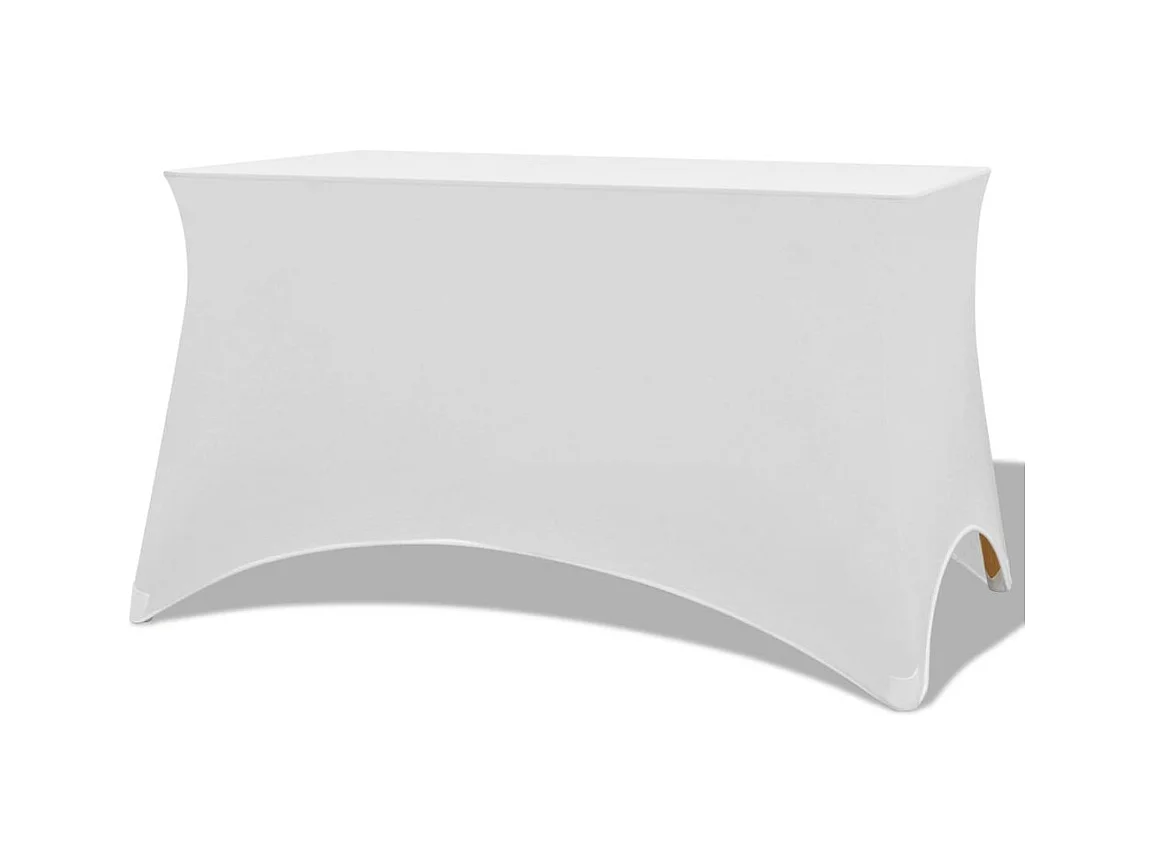 Housses extensibles pour table blanche 243 x 76 x 74 cm DEC022429