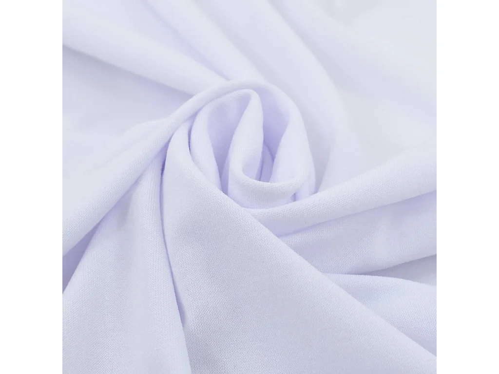 Nappes élastiques de table blanche 180 x 180 x 74 cm DEC022462