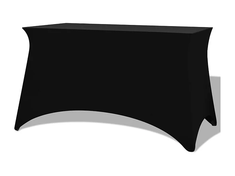 Housses extensibles pour table noire 183 x 76 x 74 cm DEC022431