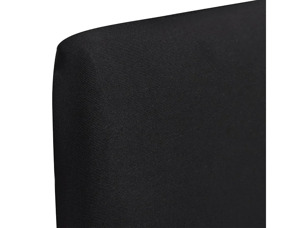 Housses extensibles de chaise noire 45 x 45 x 55 cm DEC022288