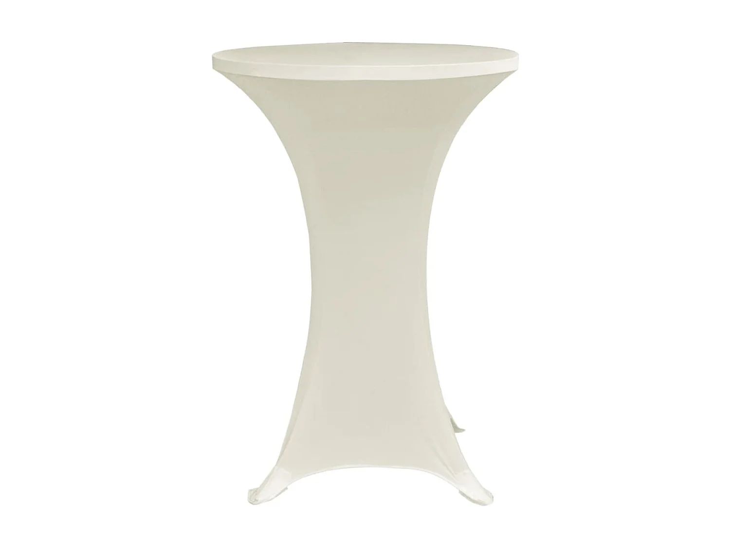 Housses élastiques de table crème 60 x 60 x 120 cm DEC022511