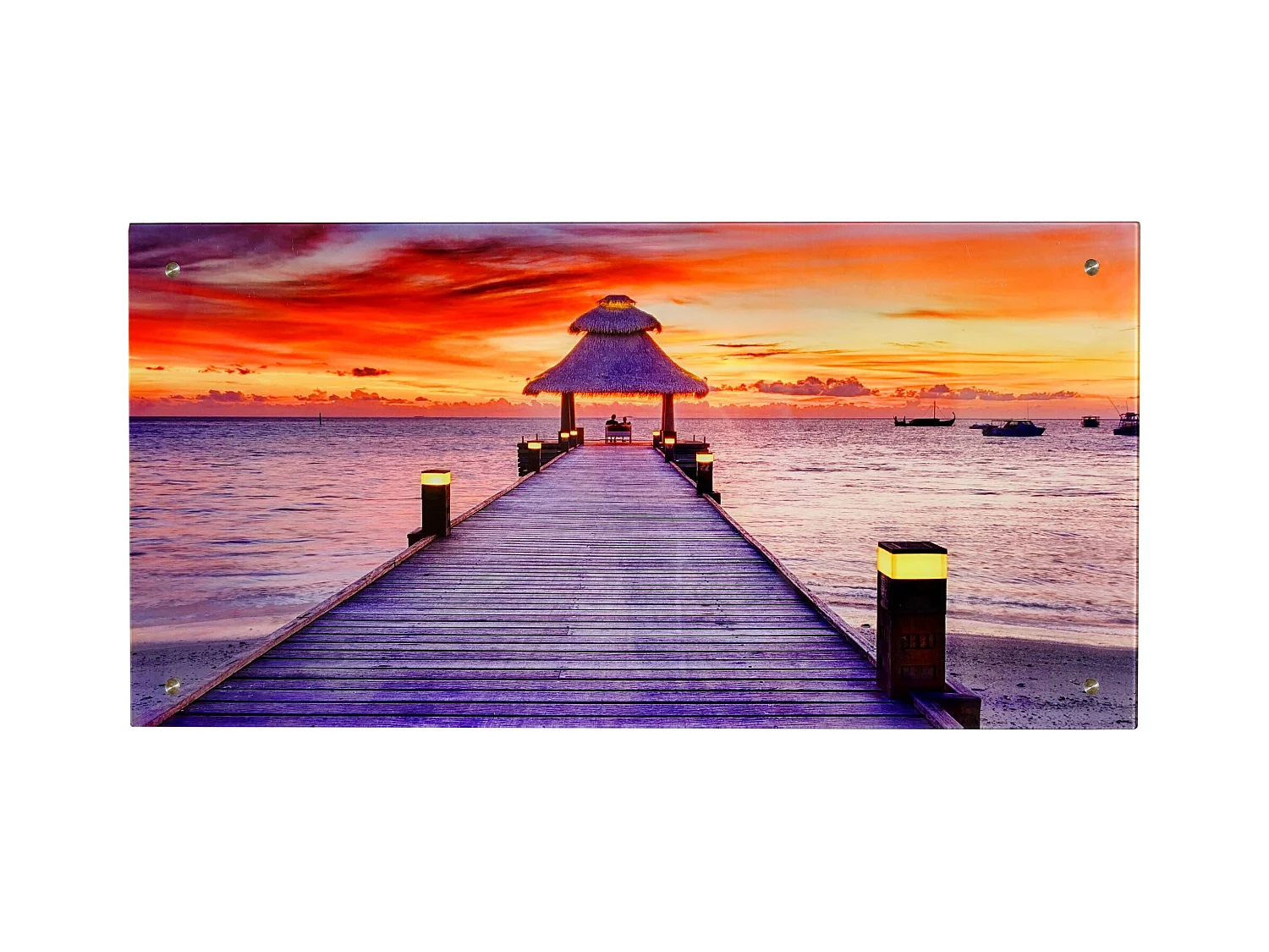 Tableau sur verre motif verre 100 x 100 x 50 cm DEC04023