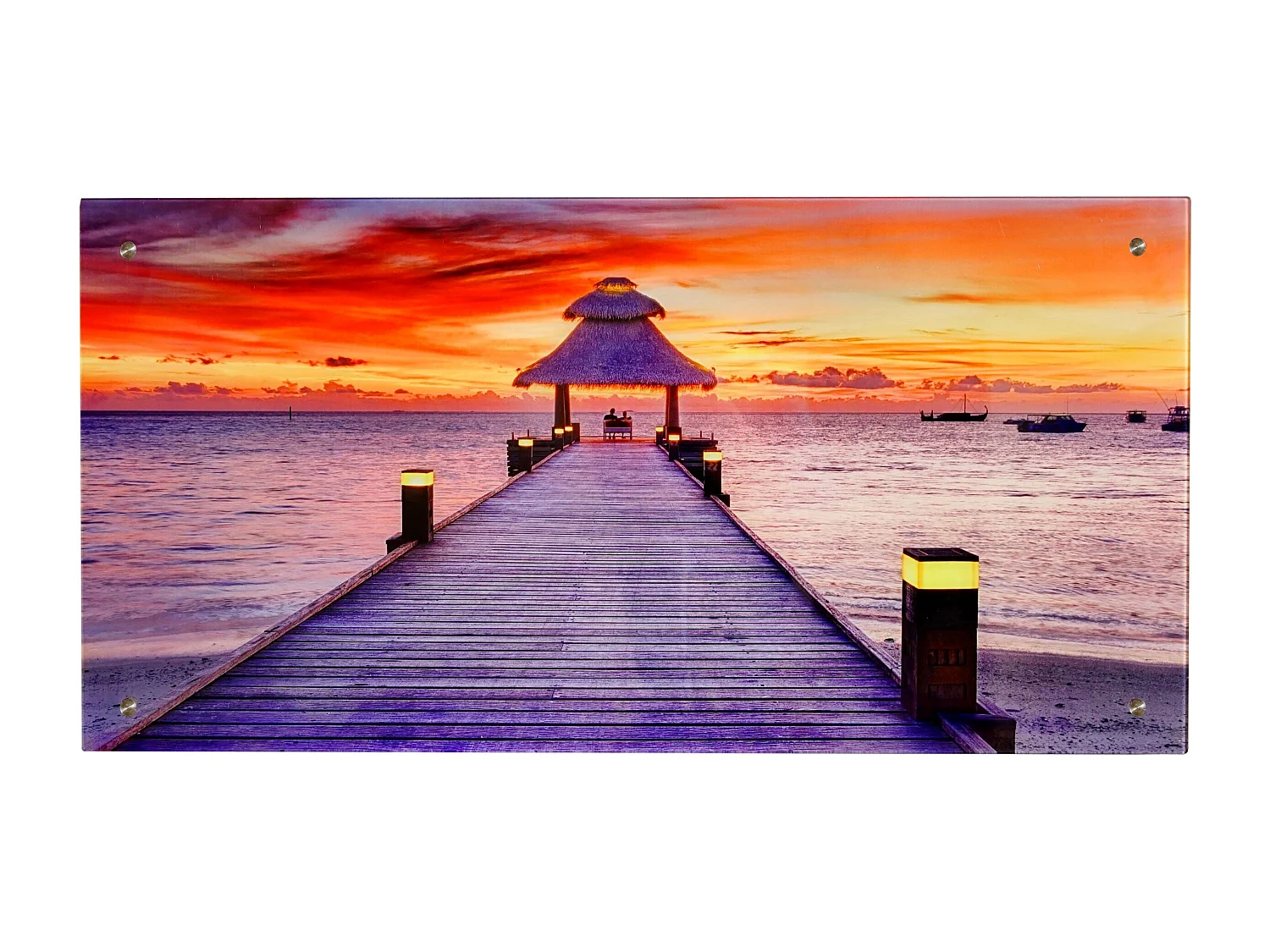 Tableau sur verre motif verre 100 x 100 x 50 cm DEC04023