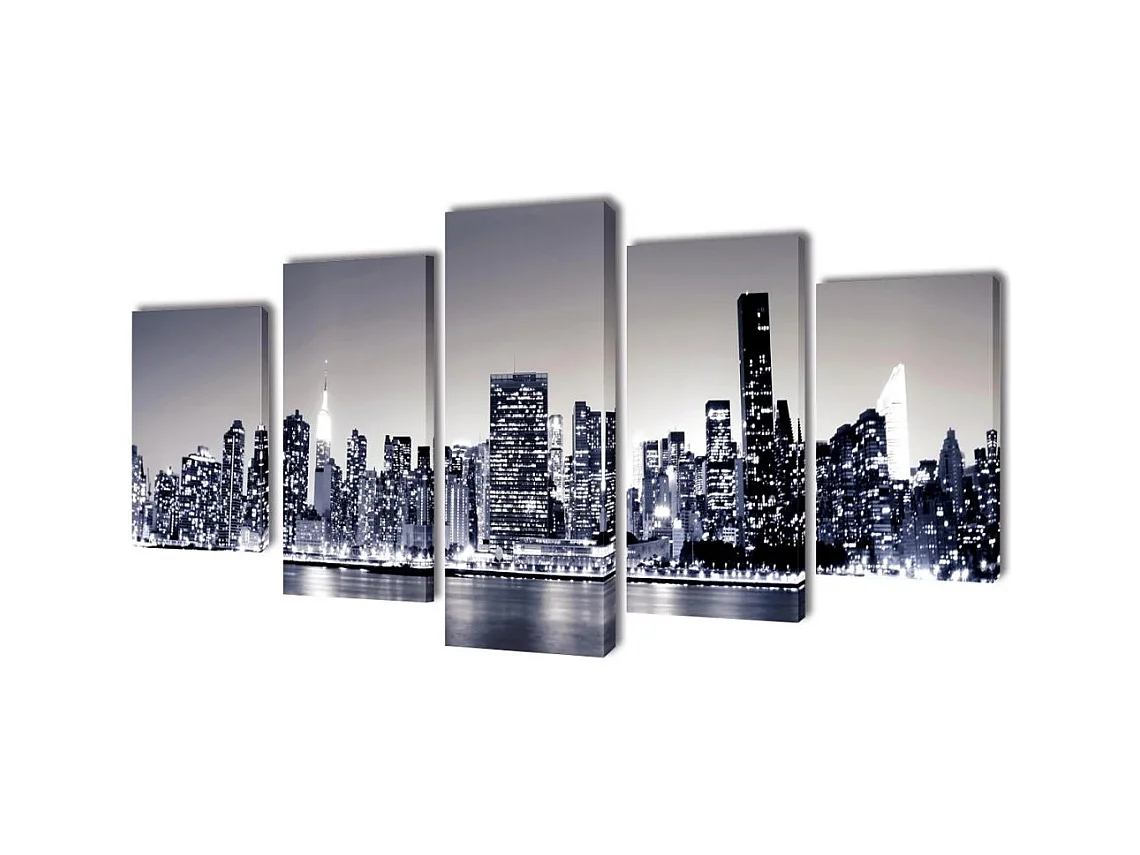 Set de 5 toiles 100 x 1.8 x 50 cm DEC022920