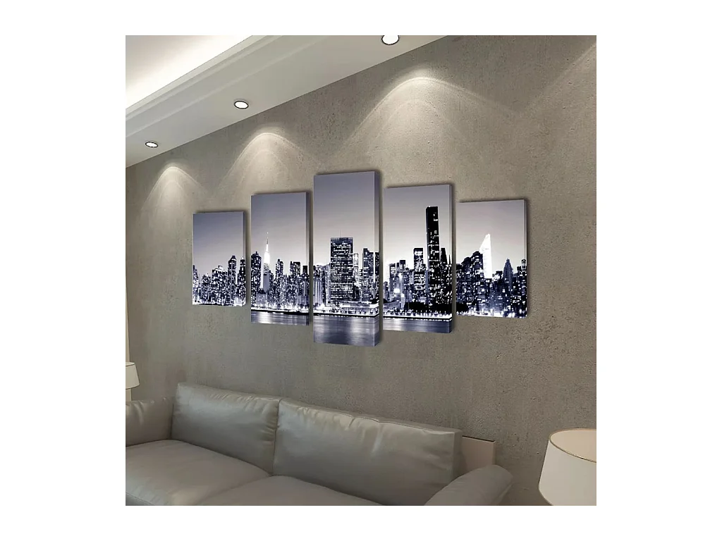 Set de 5 toiles 100 x 1.8 x 50 cm DEC022920