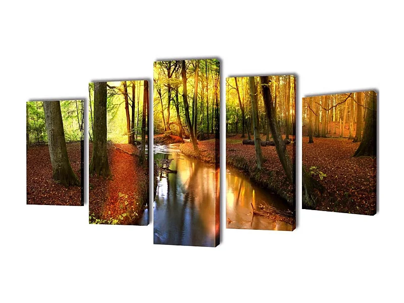 Set de toiles murales 200 x 1.8 x 100 cm DEC022951