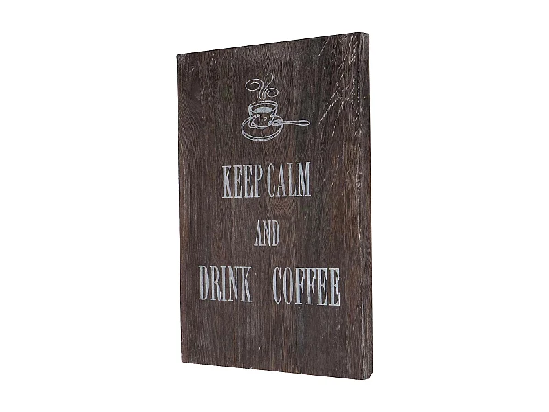 Panneau déco cadre mural bois marron 30 x 2 x 40 cm DEC04058