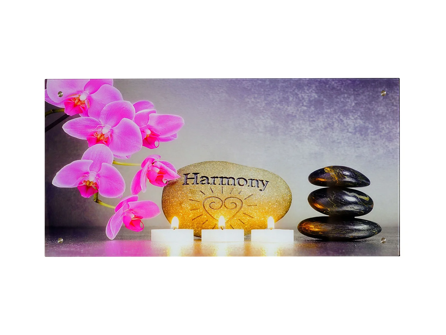 Tableau sur verre décoration verre 100 x 100 x 50 cm DEC04022