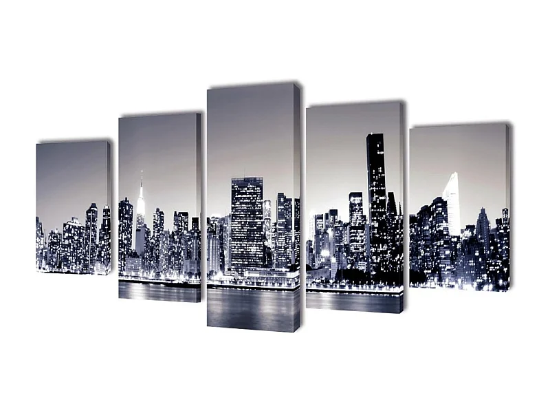 Set de 5 toiles 200 x 1.8 x 100 cm DEC022921