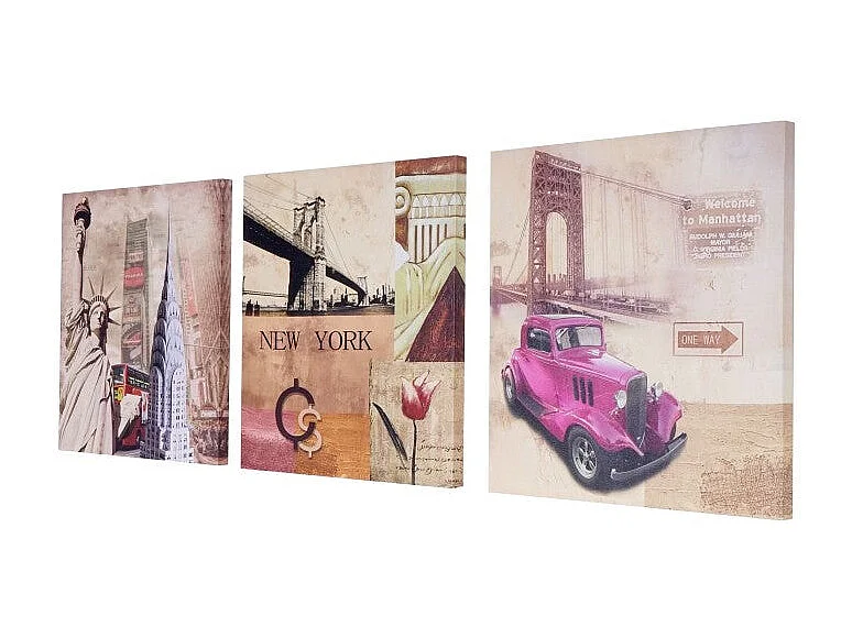 Toile de décoration murale 50 x 2.4 x 50 cm DEC04049