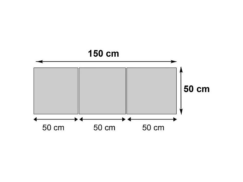 Toile de décoration murale 50 x 2.4 x 50 cm DEC04049
