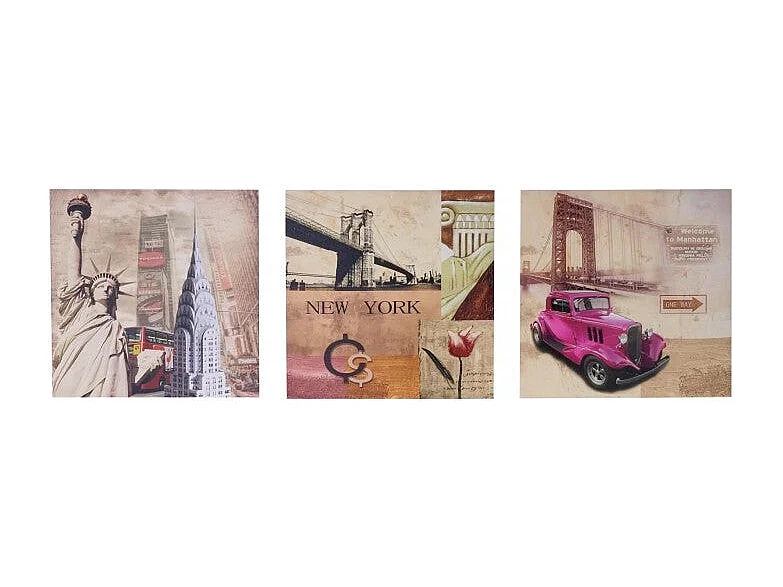 Toile de décoration murale 50 x 2.4 x 50 cm DEC04049