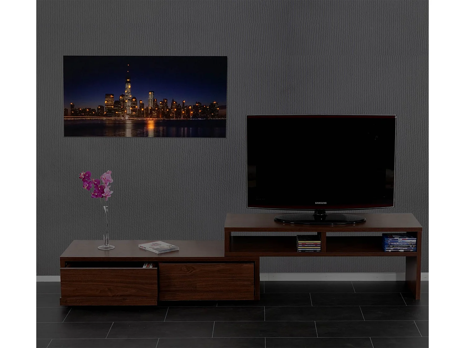 Tableau image LED murale 100 x 2.5 x 50 cm 04_0003572