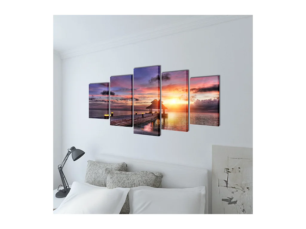 Toile de décoration murale 200 x 200 x 100 cm DEC02036