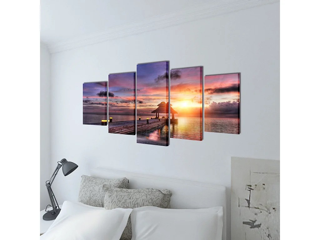 Toile de décoration murale 200 x 200 x 100 cm DEC02036