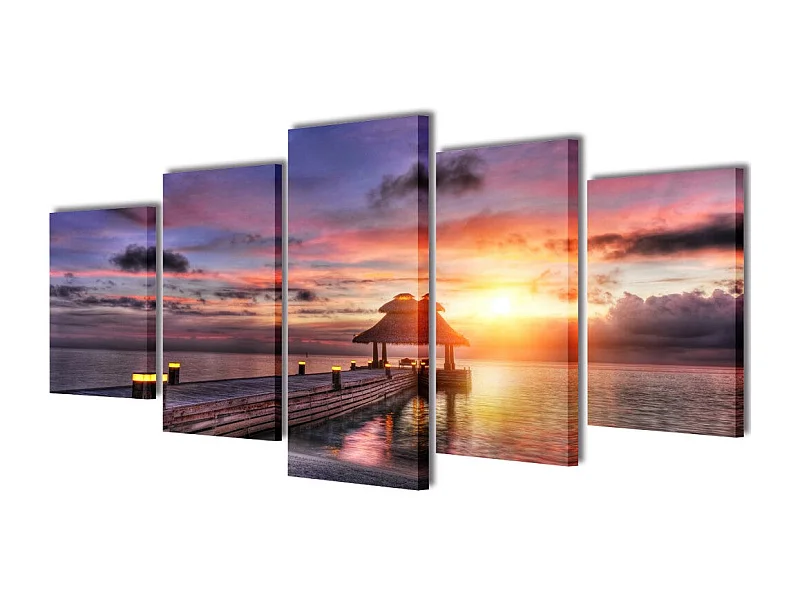 Toile de décoration murale 200 x 200 x 100 cm DEC02036