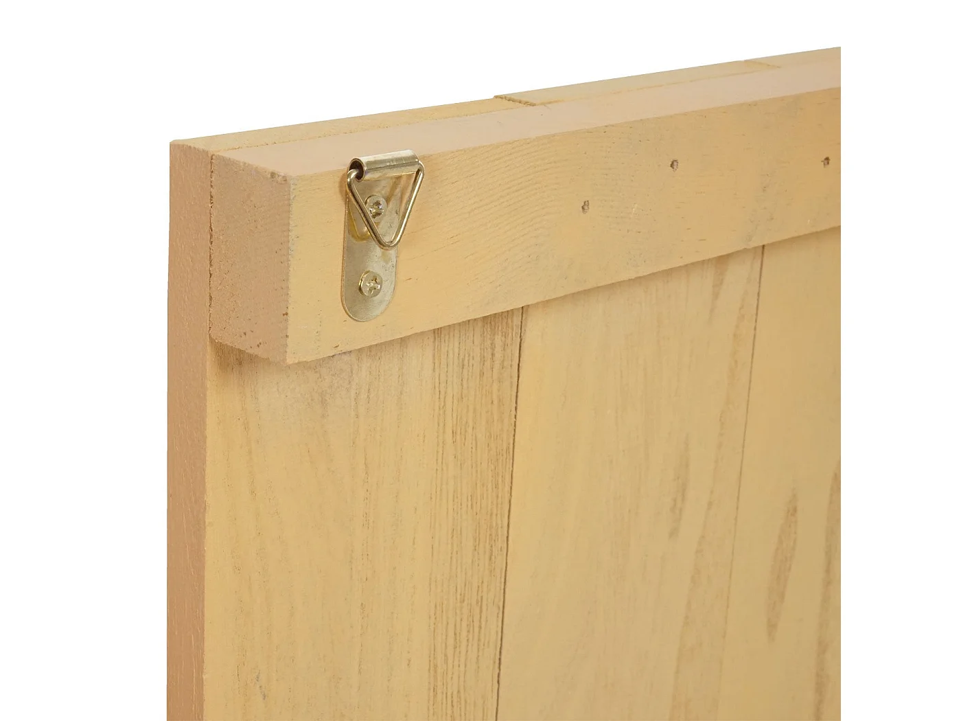 Panneau déco cadre mural bois marron 60 x 3 x 60 cm DEC04057