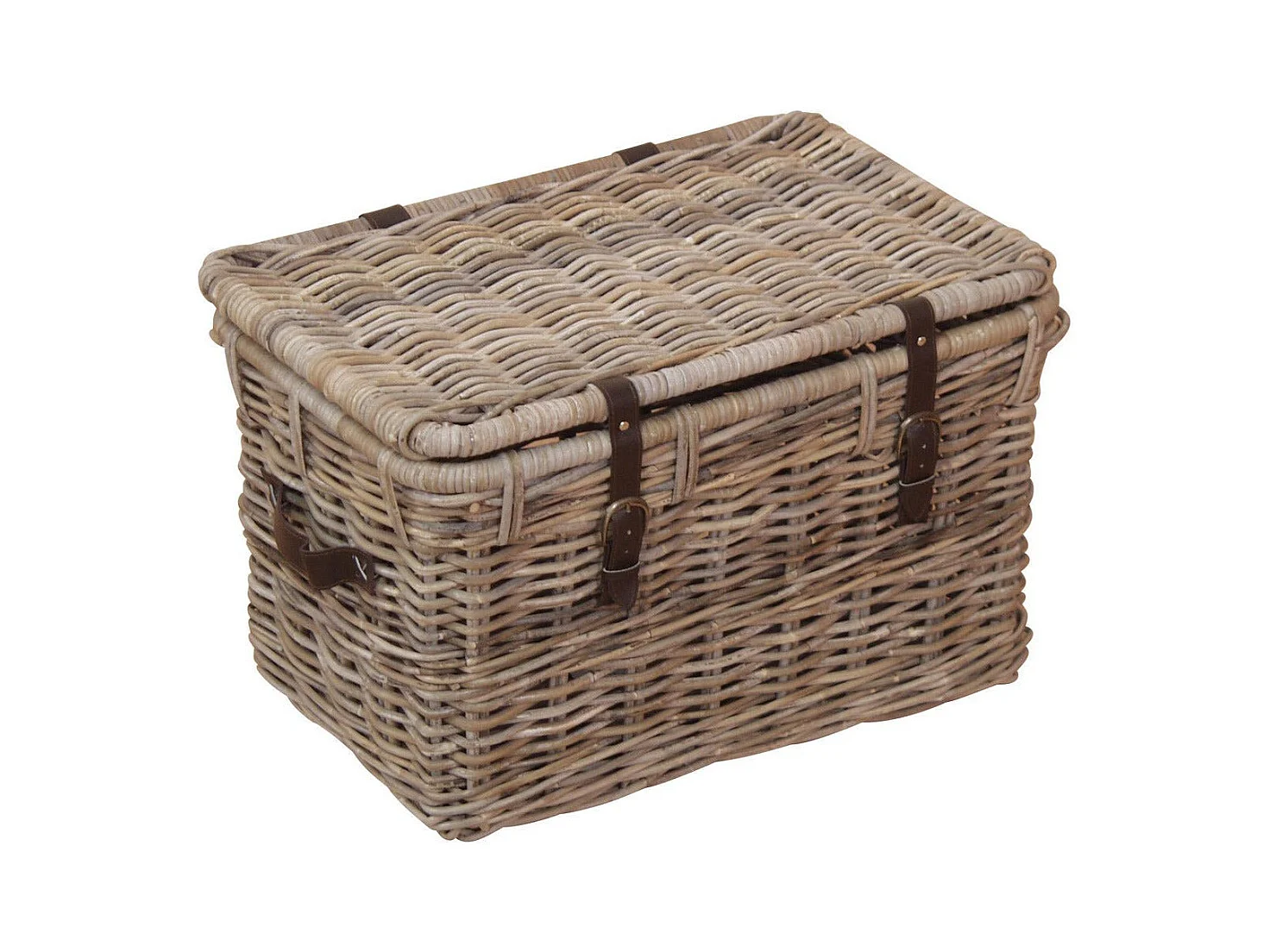 Coffre de rangement en grise 62 x 42 x 37 cm DEC05019