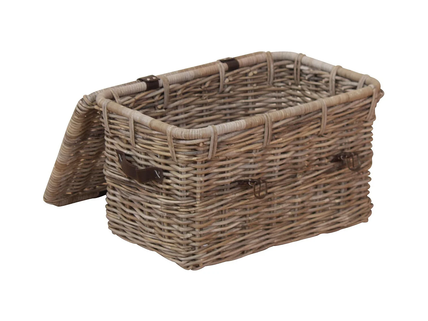 Coffre de rangement en grise 62 x 42 x 37 cm DEC05019