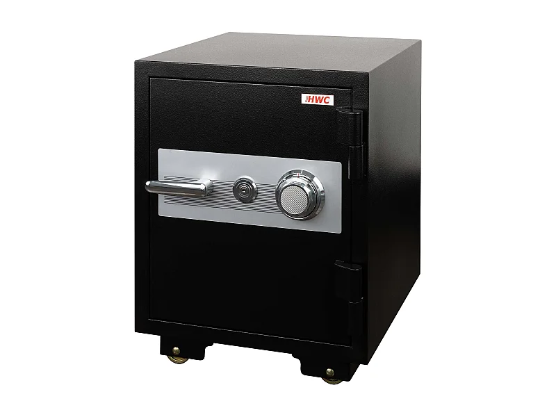 Coffre-fort ignifuge double sécurité métal argentée 55 x 51 x 62 cm 04_0006469