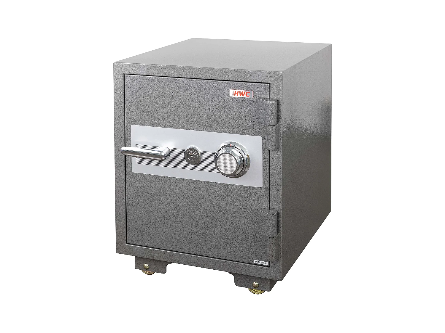 Coffre-fort double sécurité serrure métal grise 55 x 51 x 62 cm 04_0006468