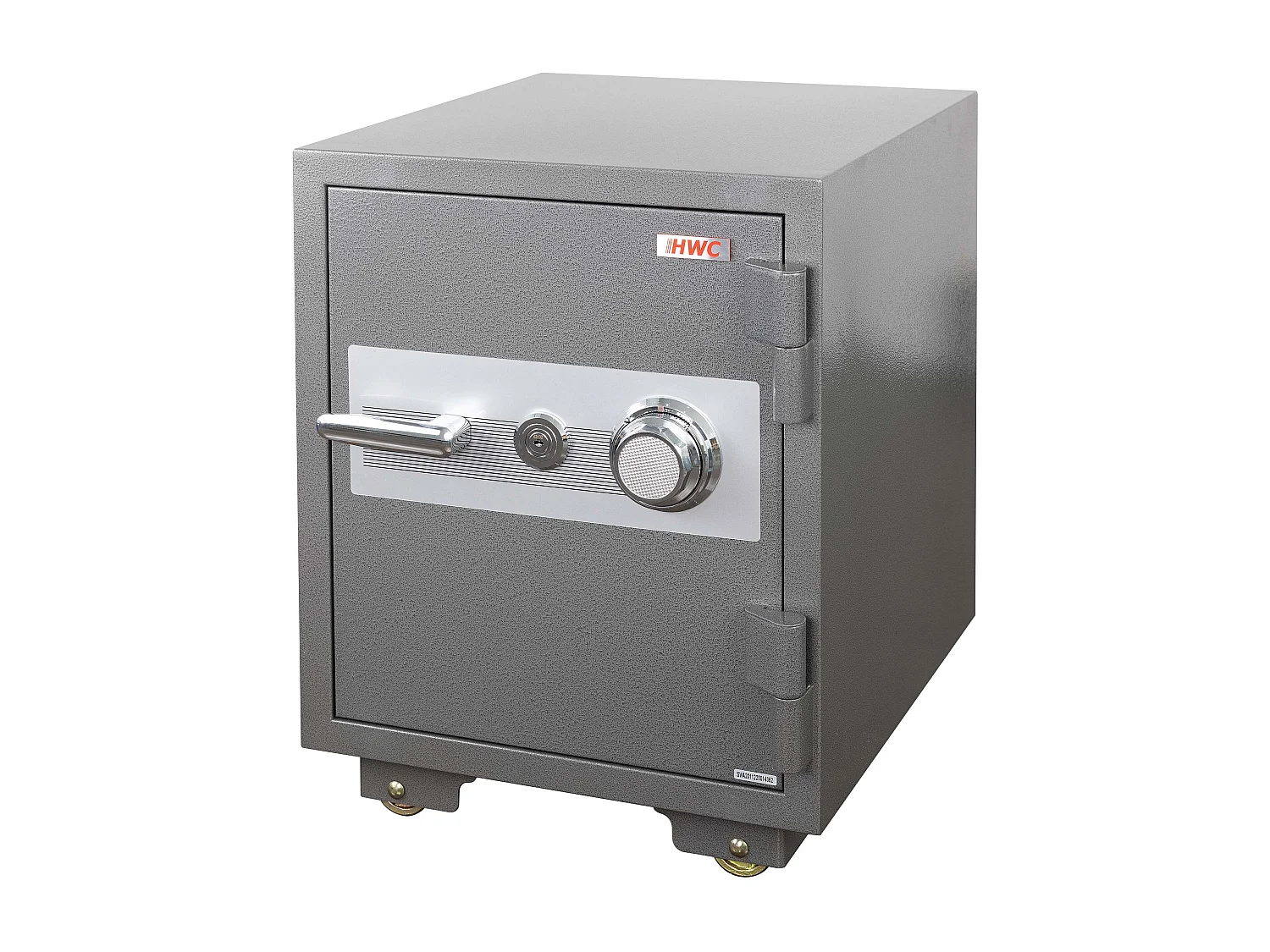 Coffre-fort double sécurité serrure métal grise 55 x 51 x 62 cm 04_0006468