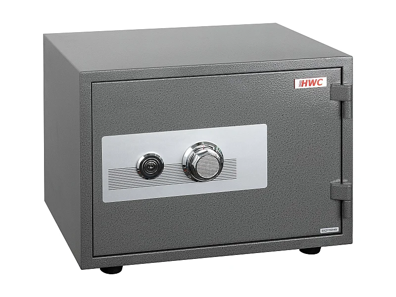 Coffre-fort ignifuge double sécurité métal grise 49 x 43 x 54 cm 04_0006462