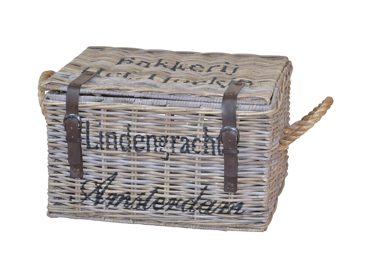 Coffre de rangement en grise 52 x 41 x 31 cm DEC05052