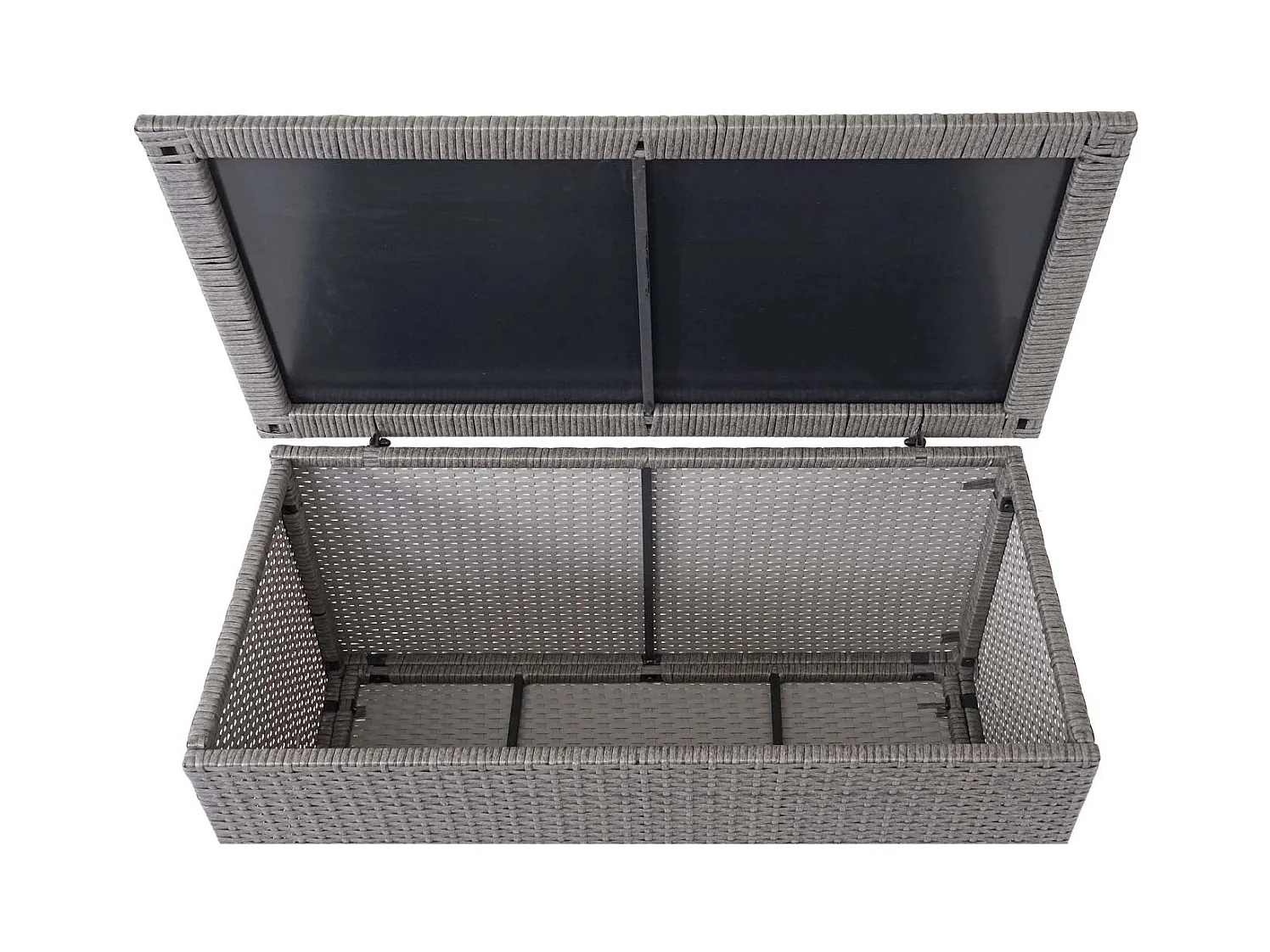 Coffre de rangement pour grise 129 x 48 x 52 cm 04_0001372