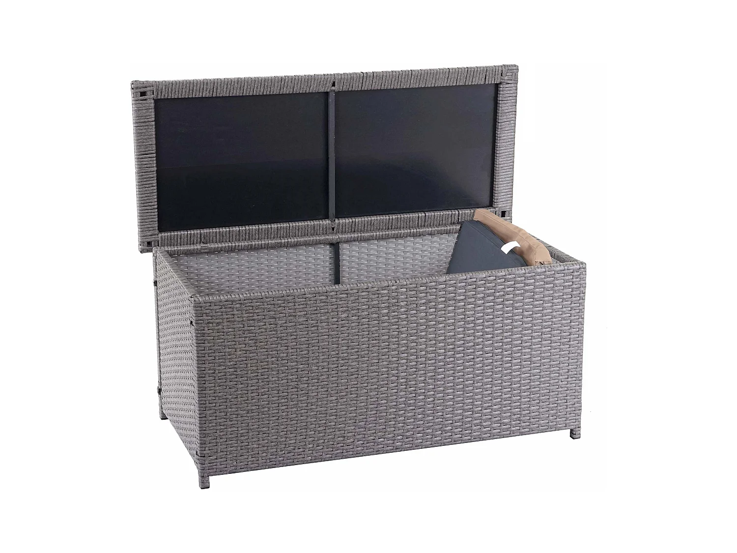 Coffre de rangement pour grise 129 x 48 x 52 cm 04_0001372